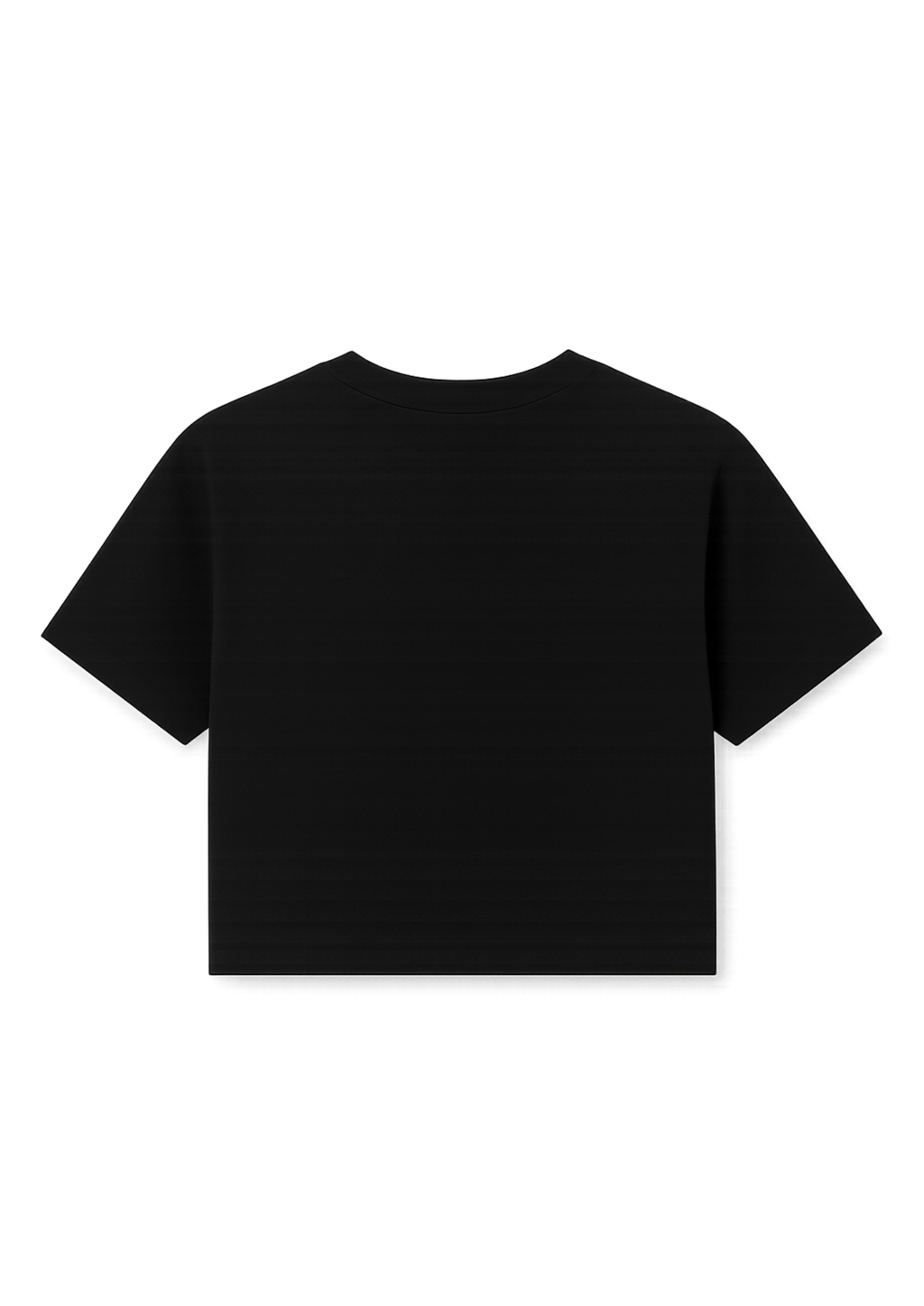 Cropped Oversized "Minimalista" Onça - Preto