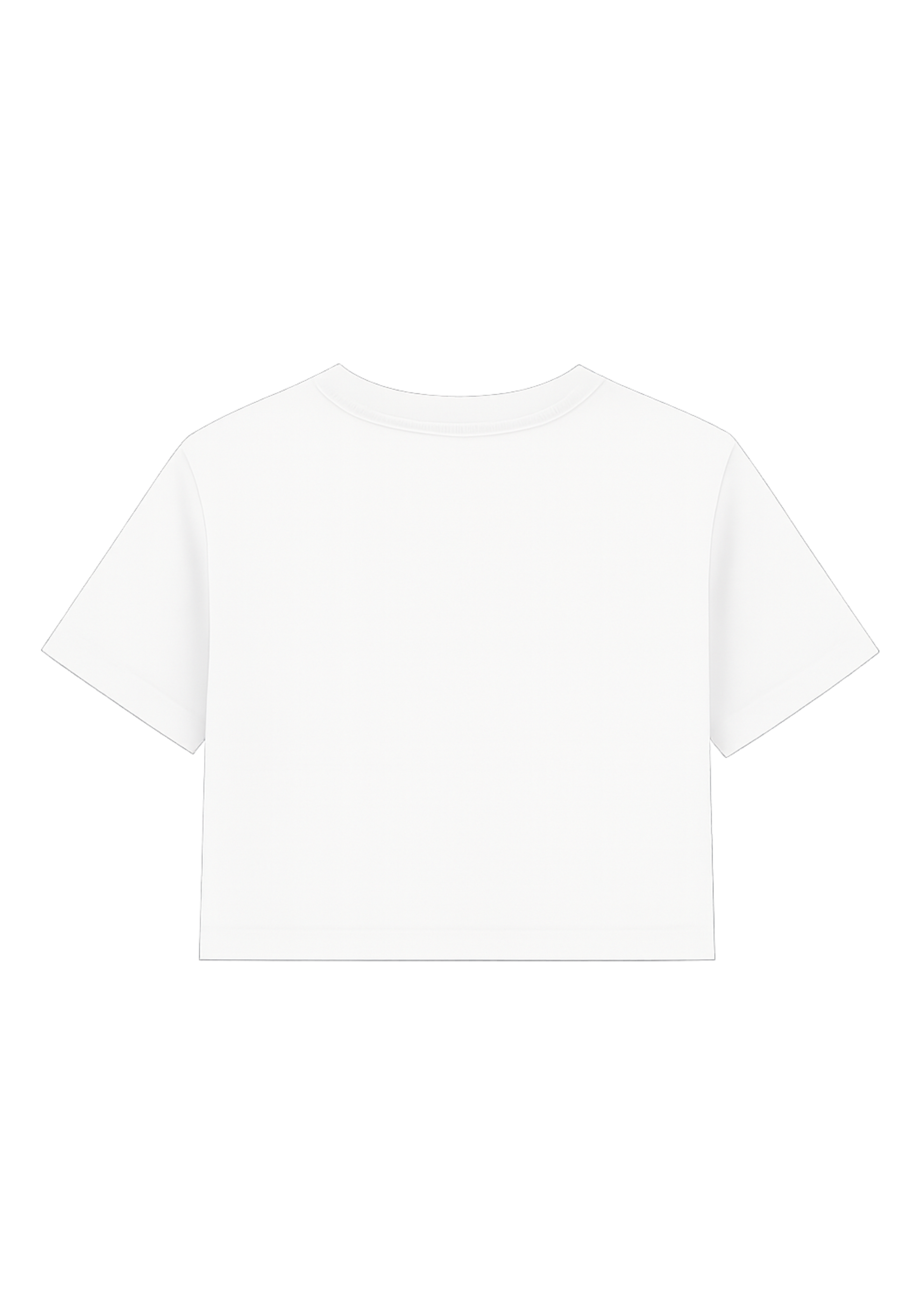 Cropped Oversized "Minimalista" Onça - Off White