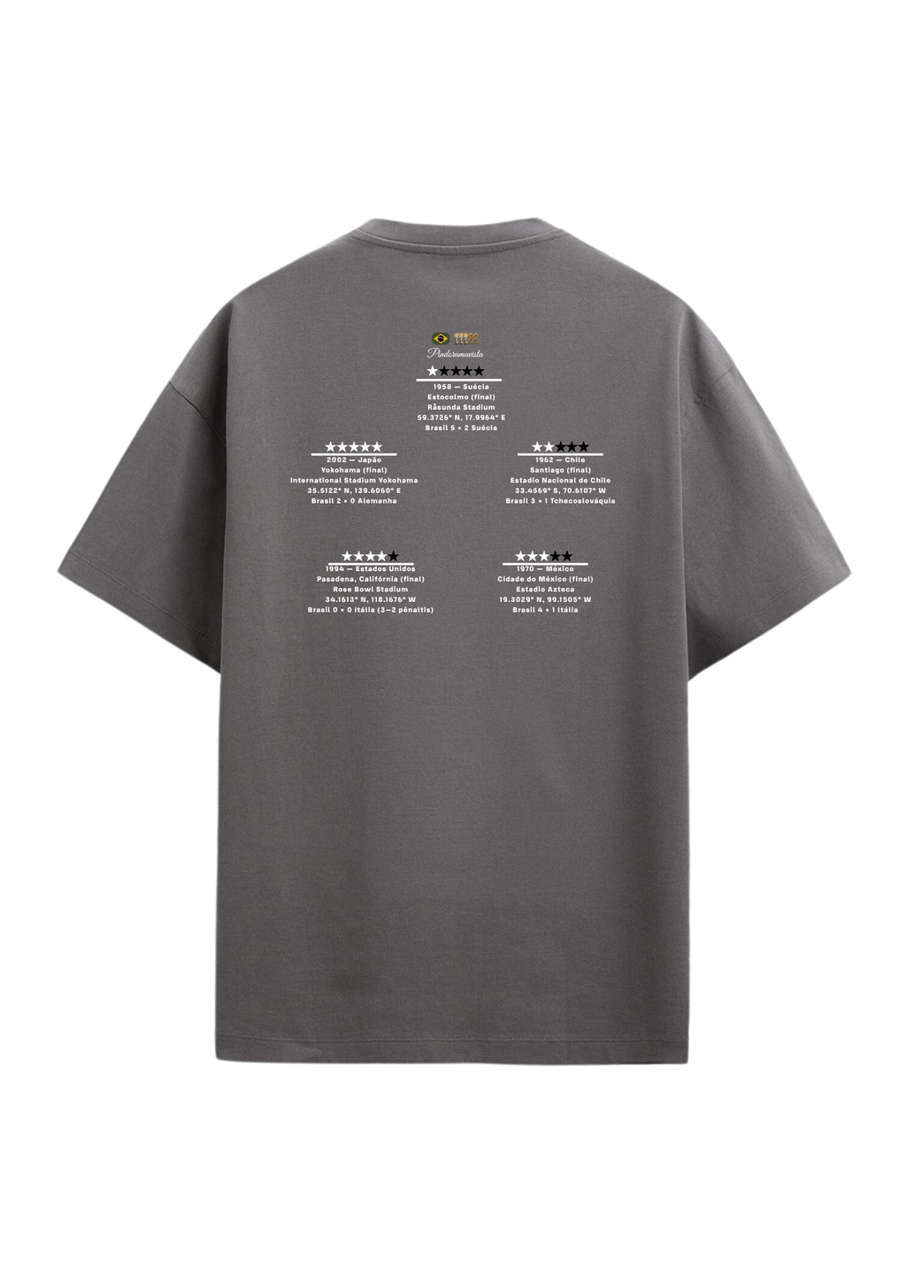 Camiseta "Cinco Estrelas"