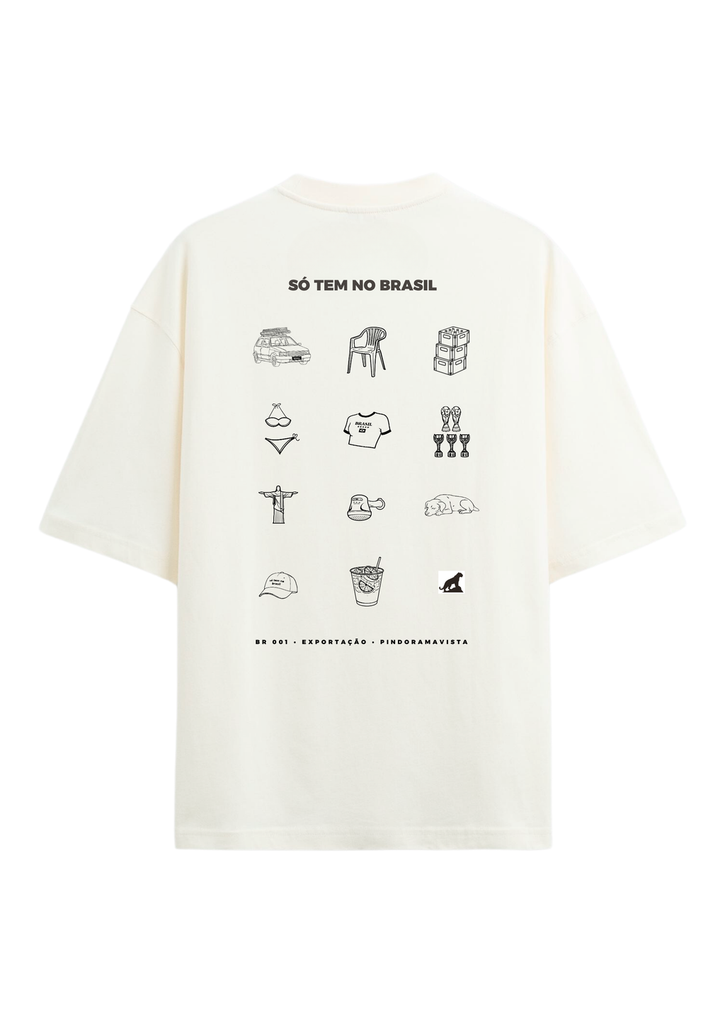 Camiseta "Cultura" SÓ TEM NO BRASIL - Off White