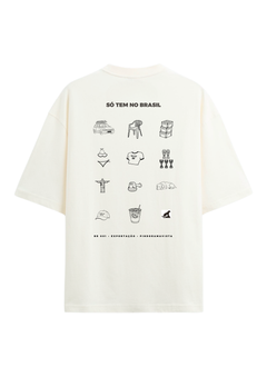 Camiseta "Cultura" SÓ TEM NO BRASIL - Off White