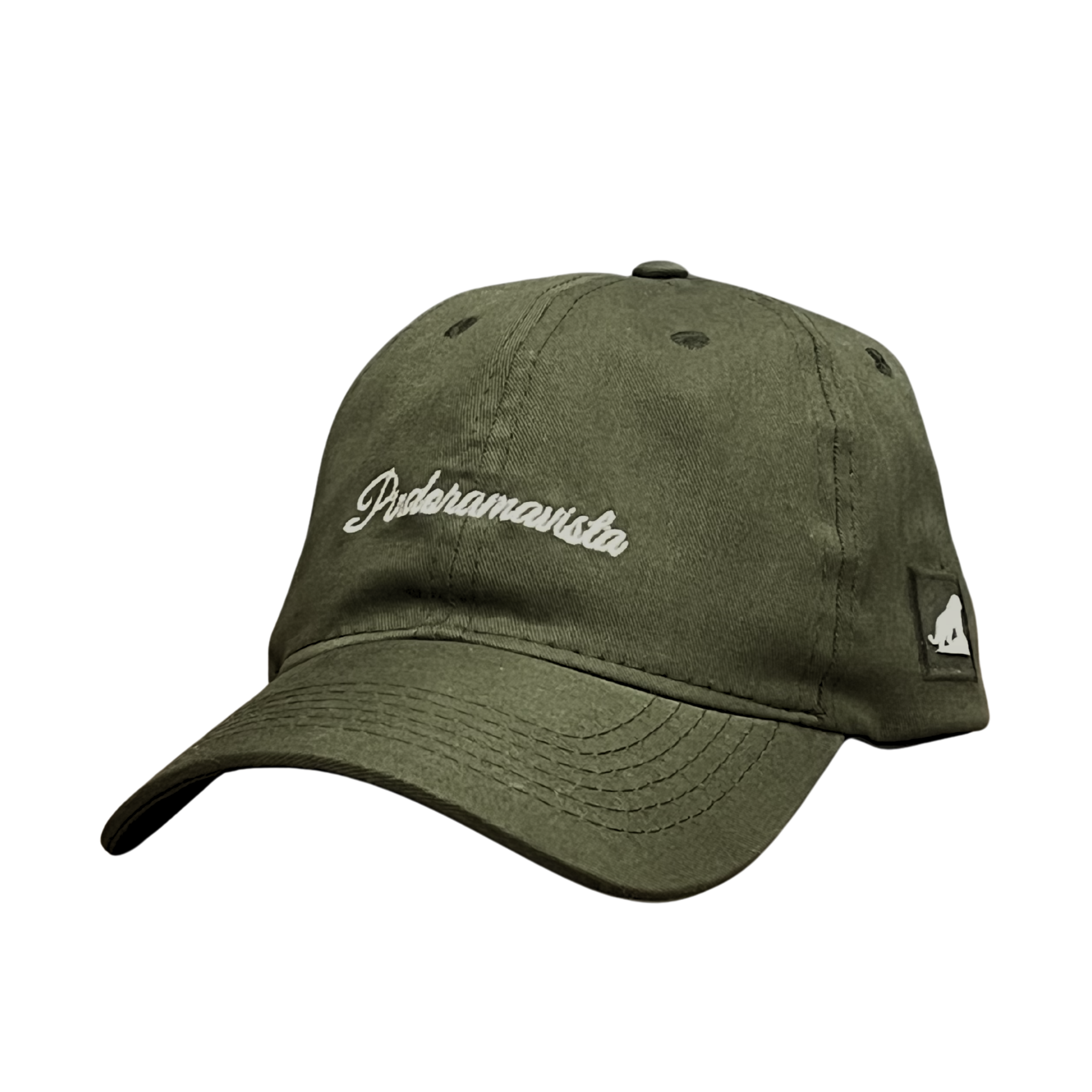 BONÉ DAD HAT STRAPBACK — VERDE OLIVA ASSINATURA PINDORAMA