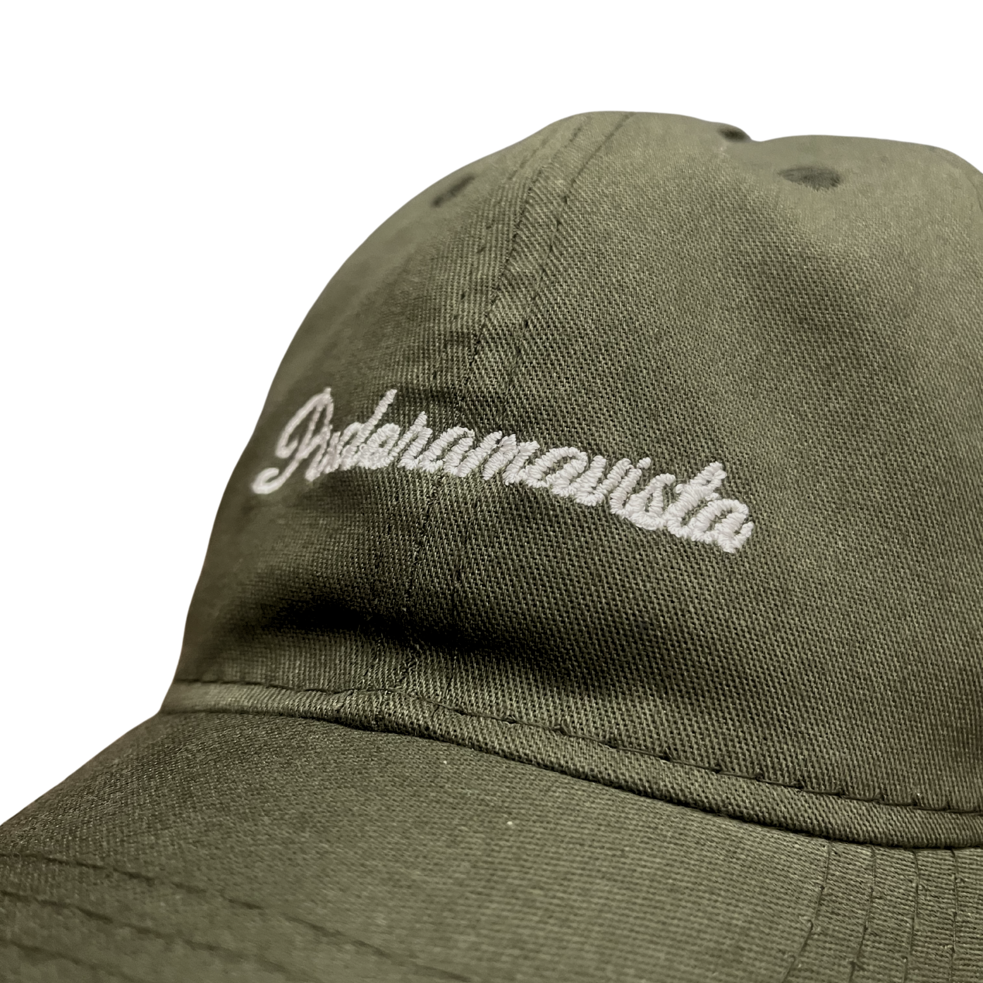 BONÉ DAD HAT STRAPBACK — VERDE OLIVA ASSINATURA PINDORAMA