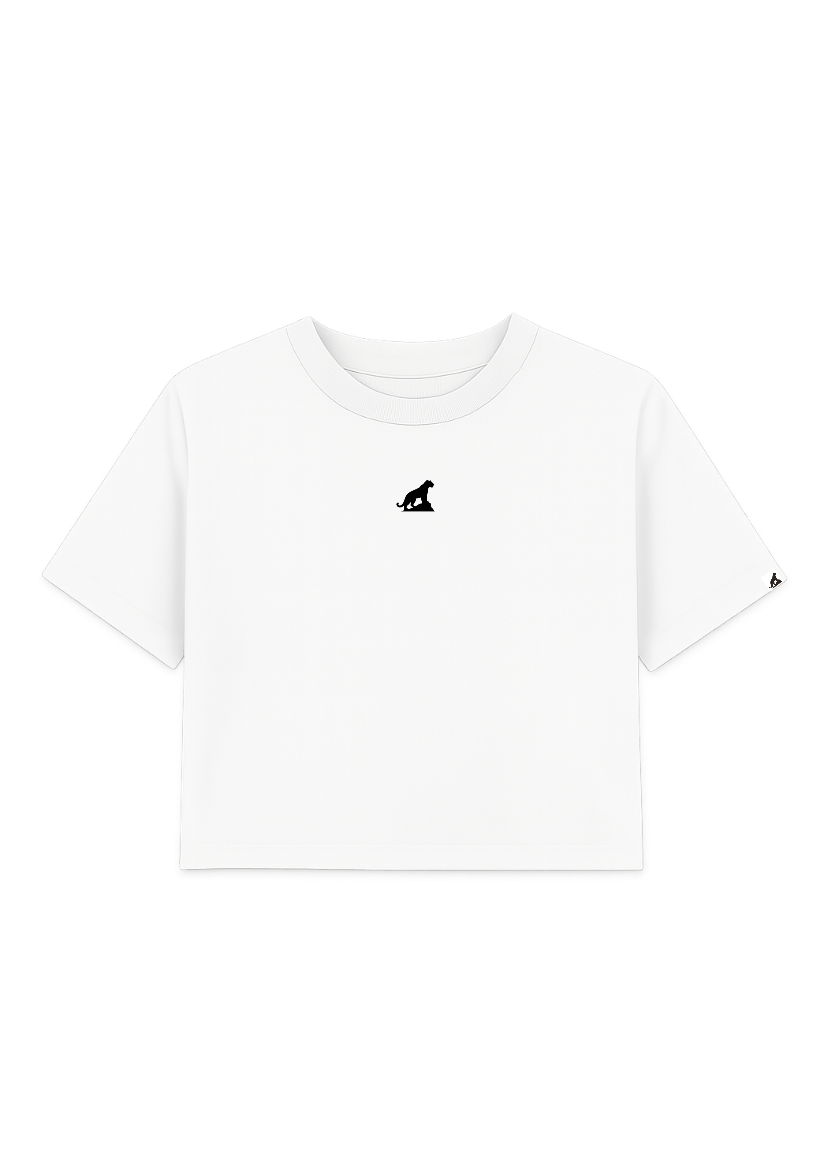 Cropped Oversized "Minimalista" Onça - Off White