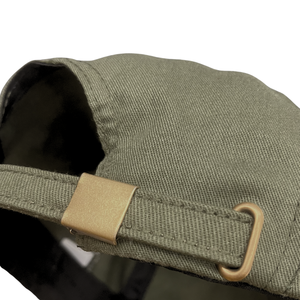 BONÉ DAD HAT STRAPBACK — VERDE OLIVA ASSINATURA PINDORAMA
