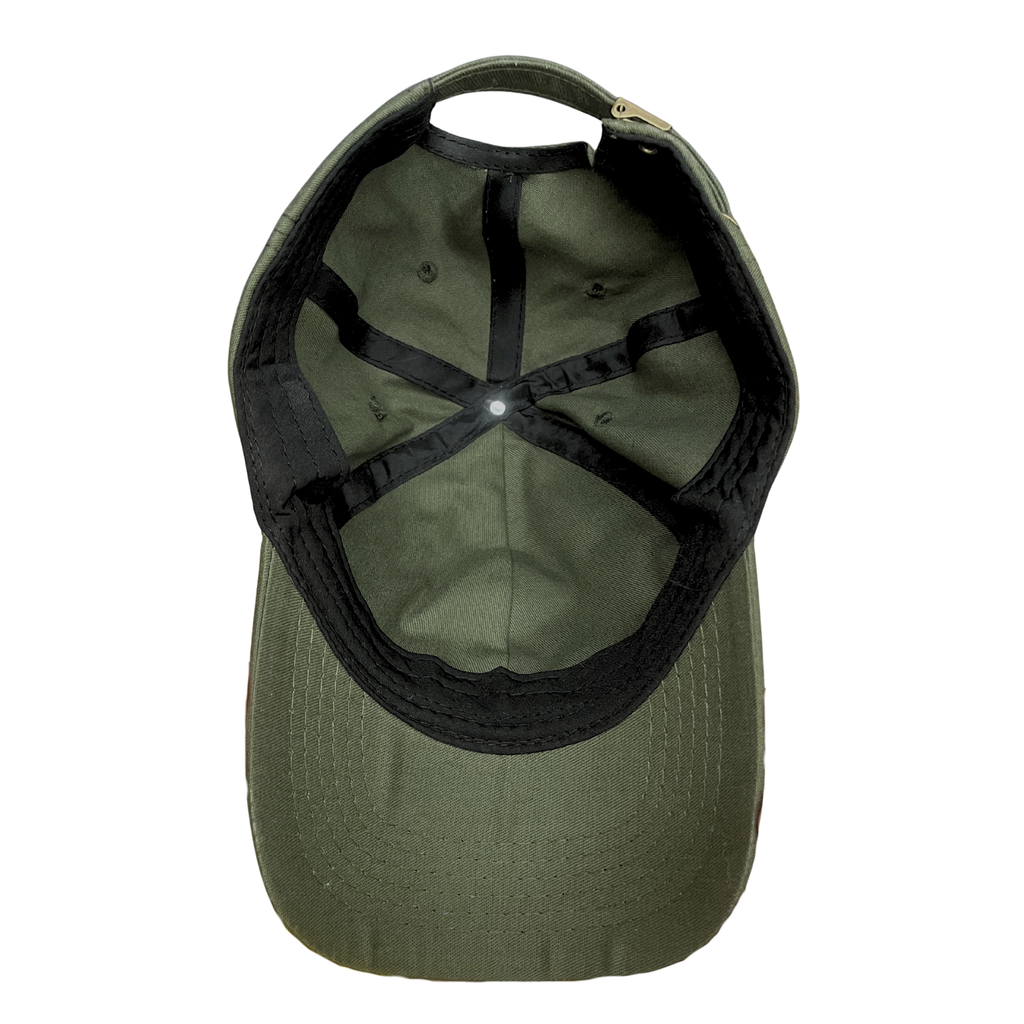 BONÉ DAD HAT STRAPBACK — VERDE OLIVA ASSINATURA PINDORAMA