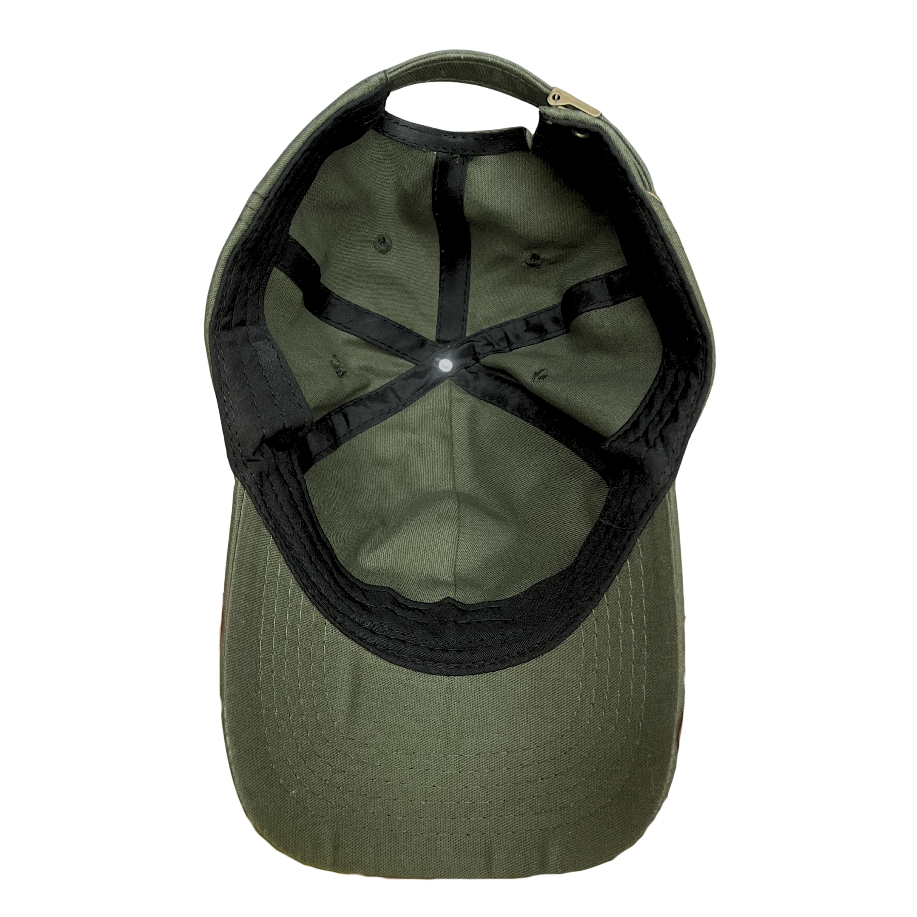 BONÉ DAD HAT STRAPBACK — VERDE OLIVA ASSINATURA PINDORAMA