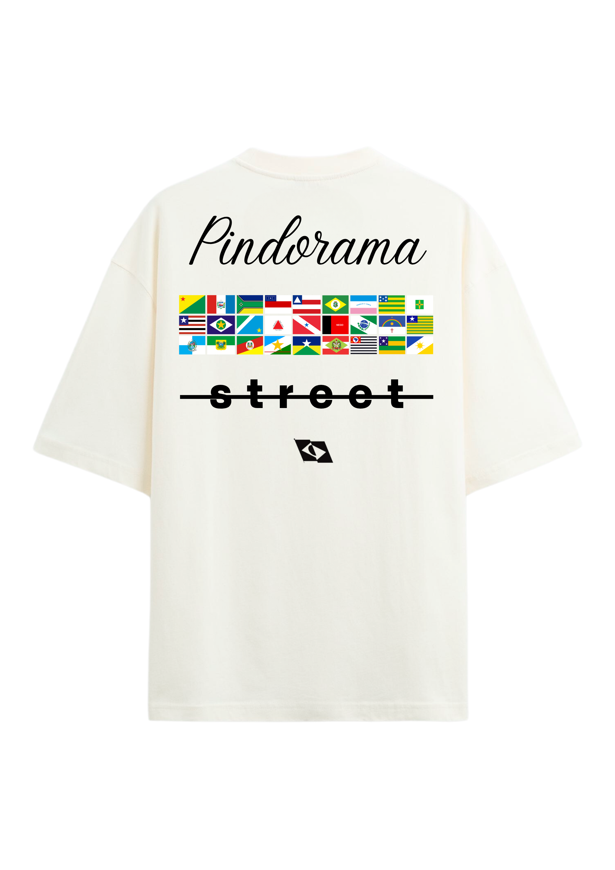 Camiseta "Brasilidade" Bandeiras dos Estados – Off White