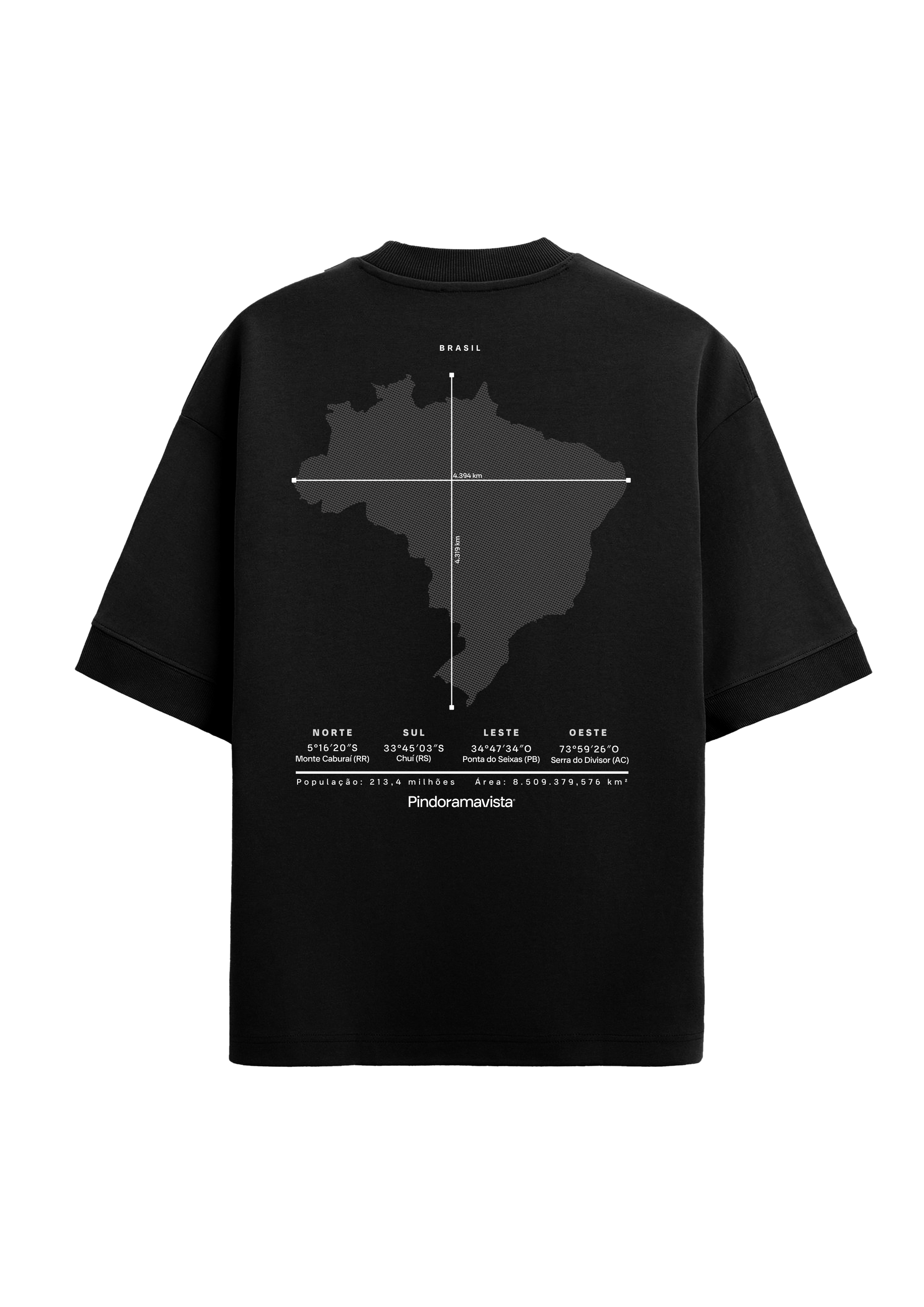 Camiseta "Cultura" Brasil Geográfico – Preto