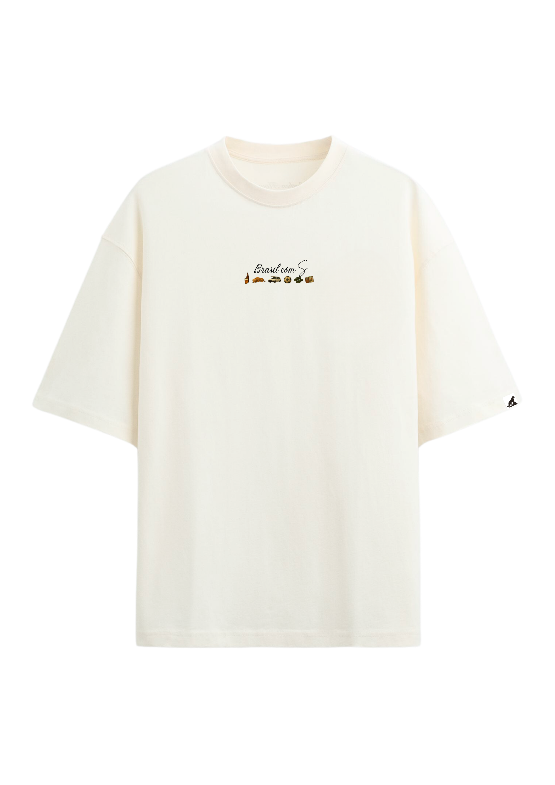 Camiseta "Brasilidade" Brasil com S – Off White