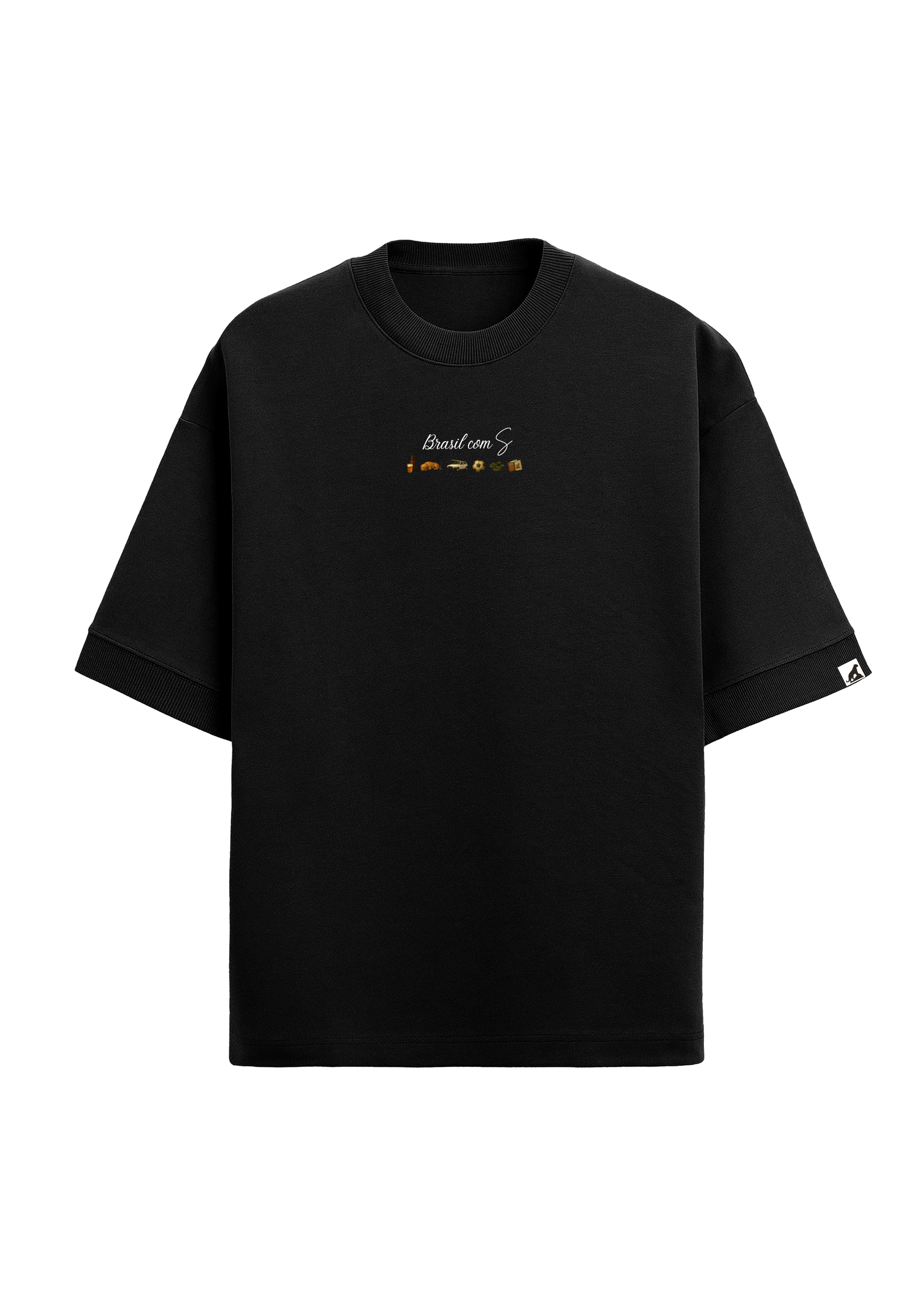 Camiseta "Brasilidade" Brasil com S – Preto