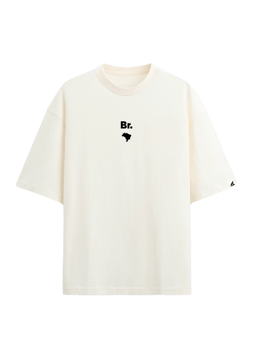 Camiseta “Minimalista” Mapa BR – Off White