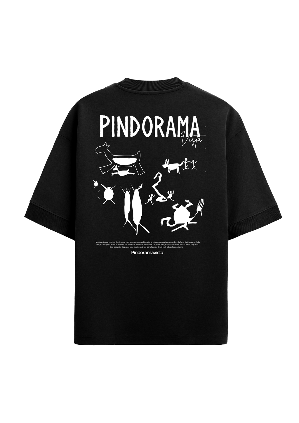 Camiseta "Cultura" Arte Ancestral – Preto