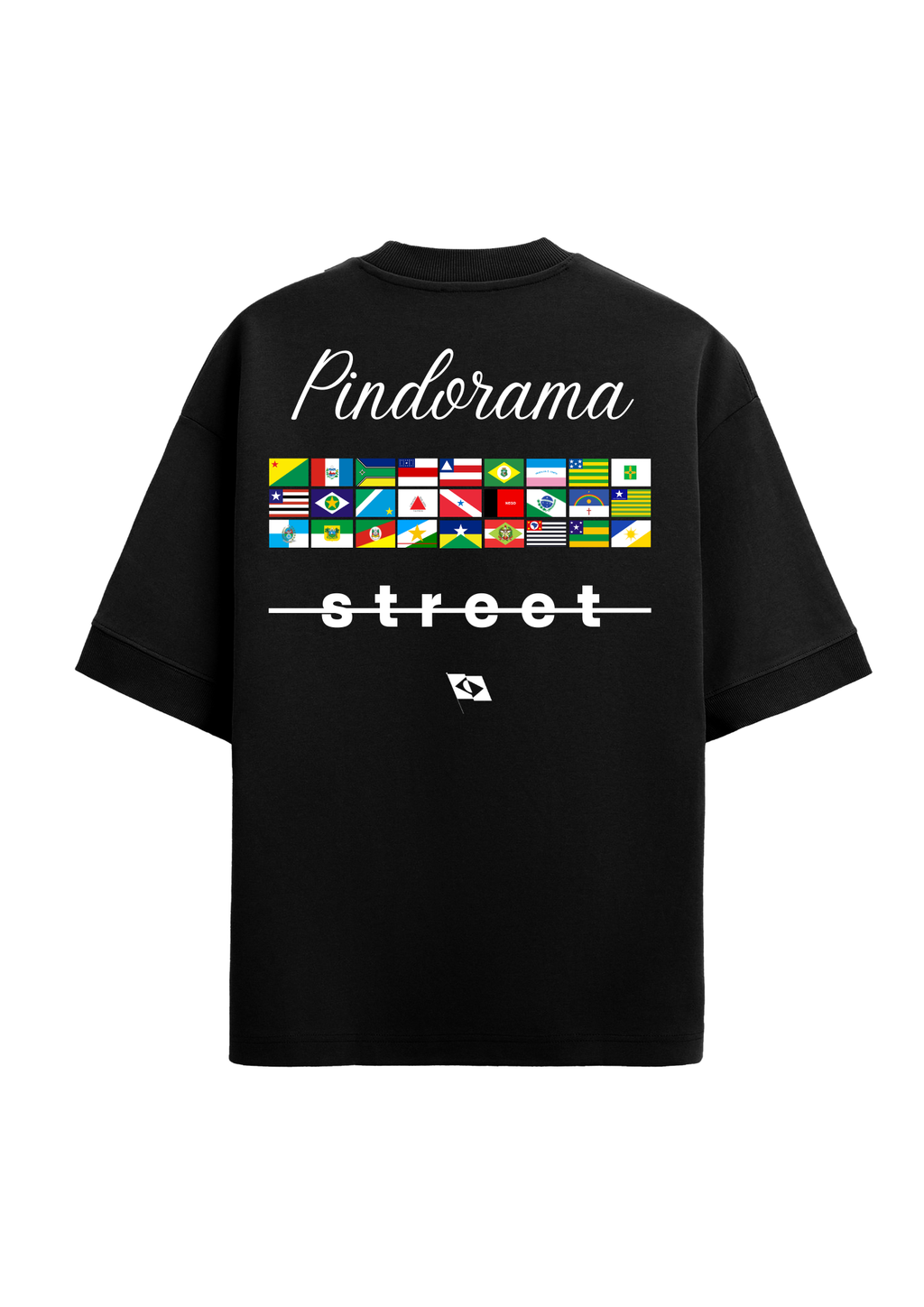Camiseta "Brasilidade" Bandeiras dos Estados – Preto