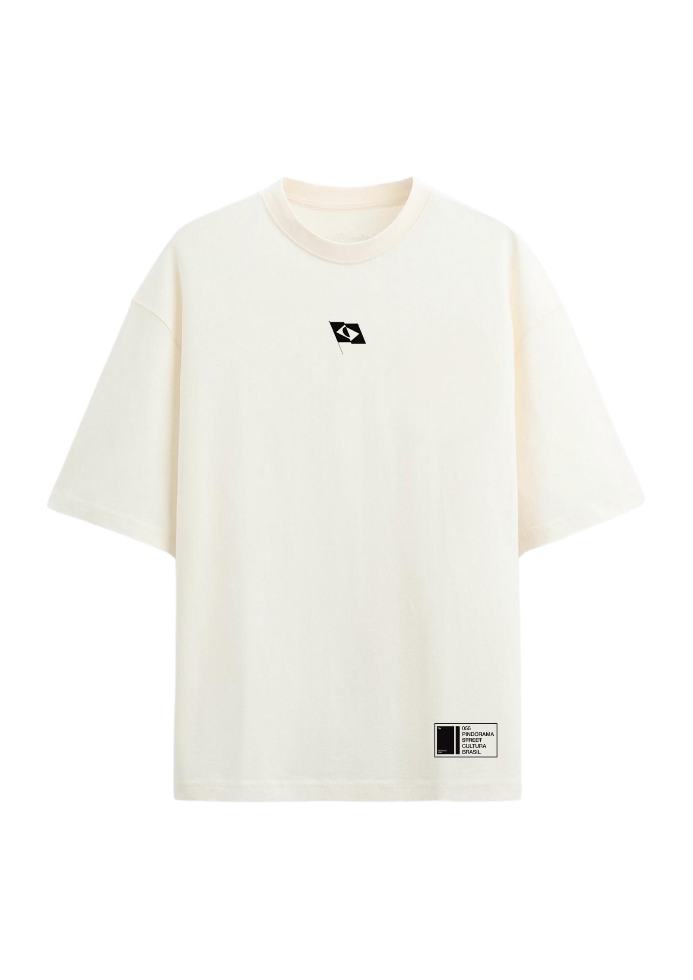 Camiseta “Minimalista” Bandeirinha – Off White