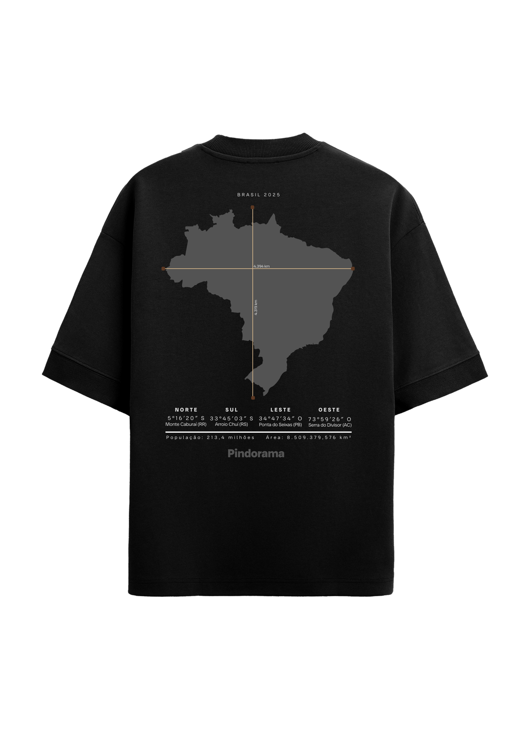 Camiseta "Cultura" Brasil Geográfico – Preto