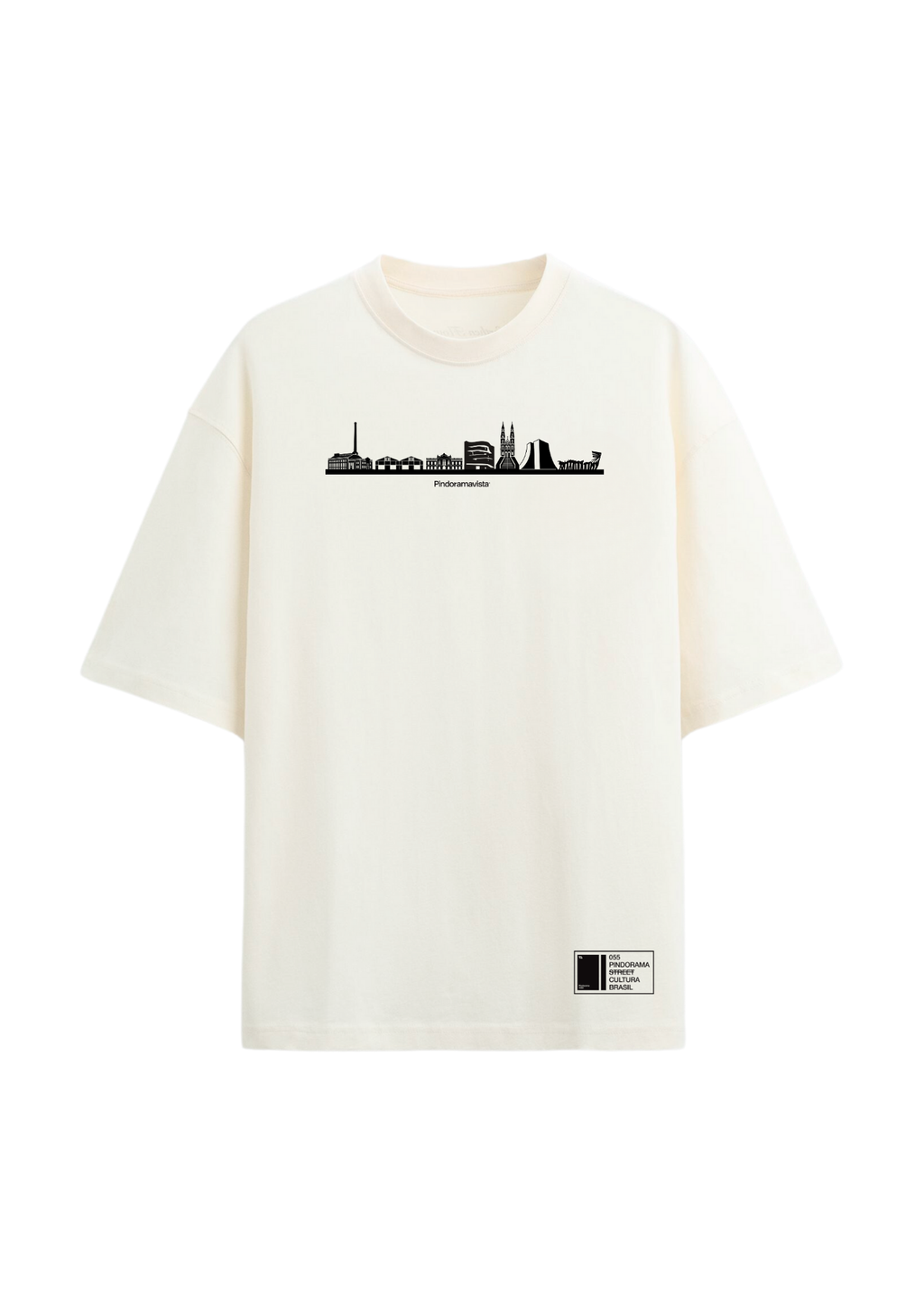 Camiseta “Arquitetura e Cidades” Horizonte Porto Alegre – Off White
