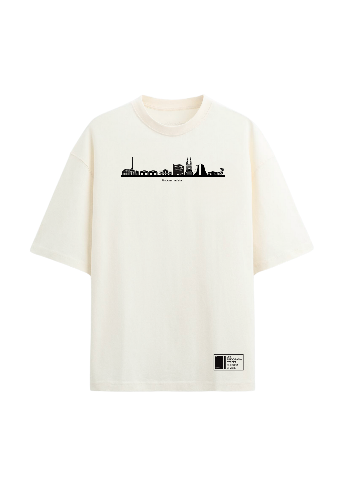Camiseta “Arquitetura e Cidades” Horizonte Porto Alegre – Off White