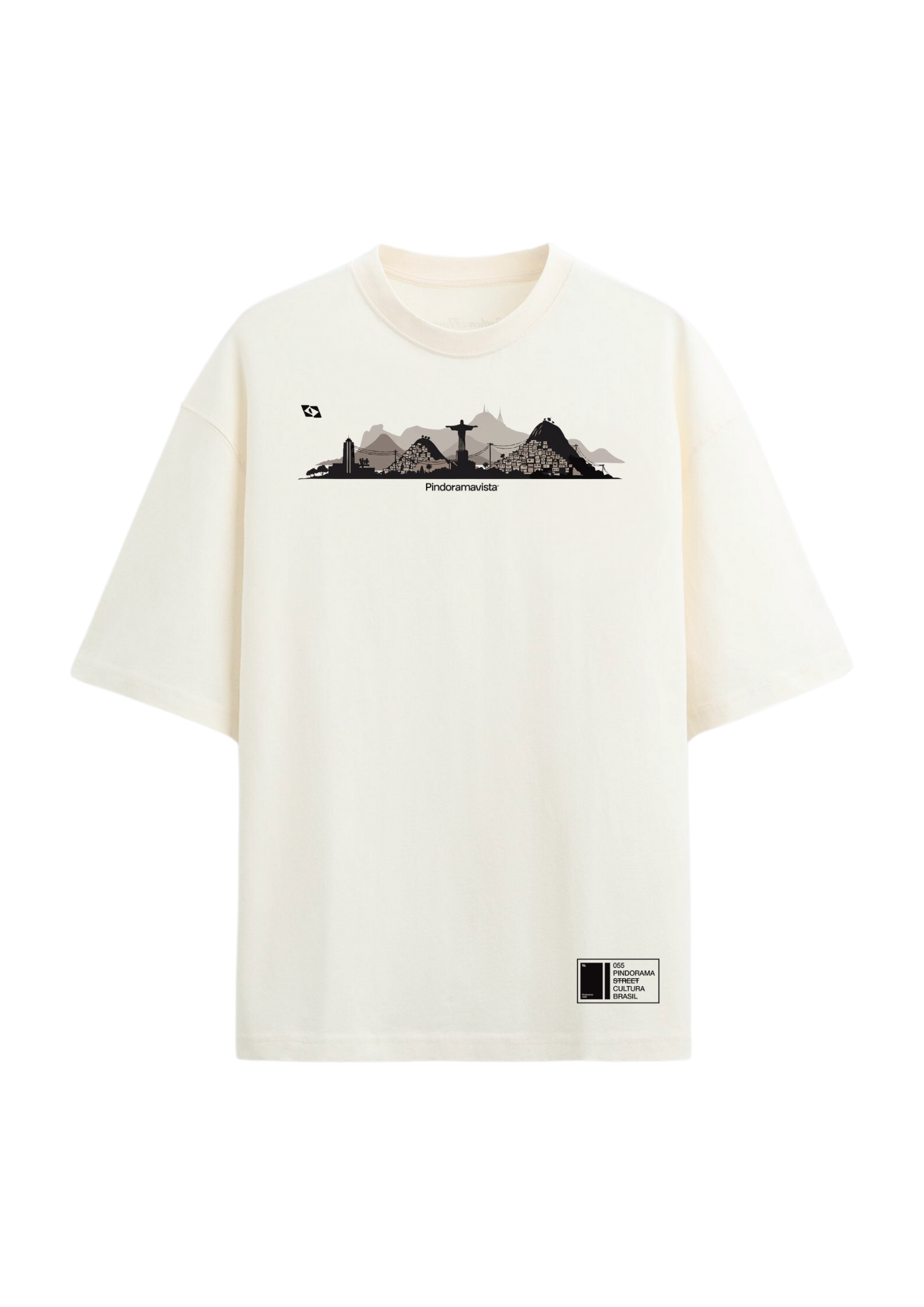Camiseta “Arquitetura e Cidades” Horizonte Rio de Janeiro – Off White