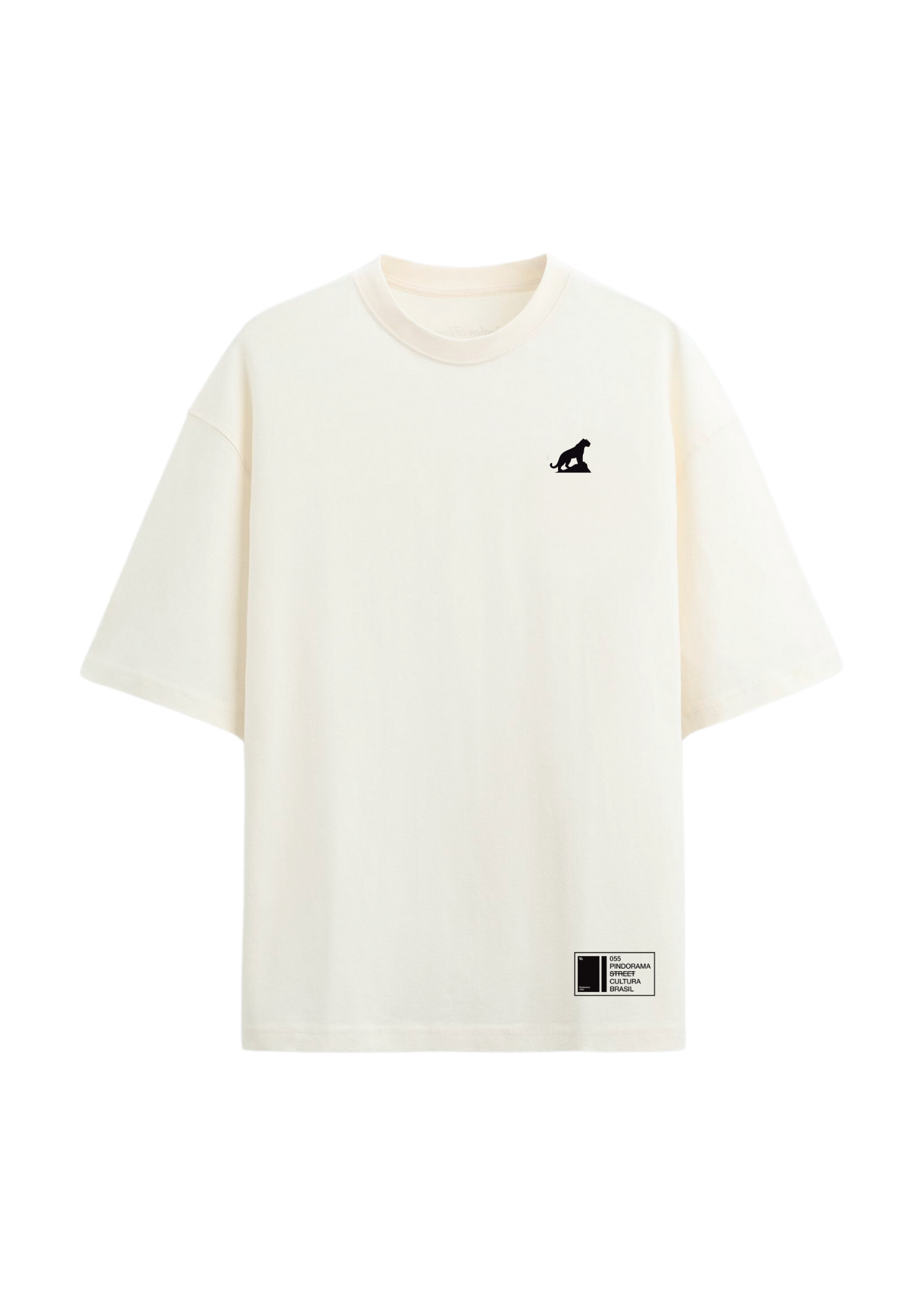 Camiseta “Minimalista” Onça – Off White