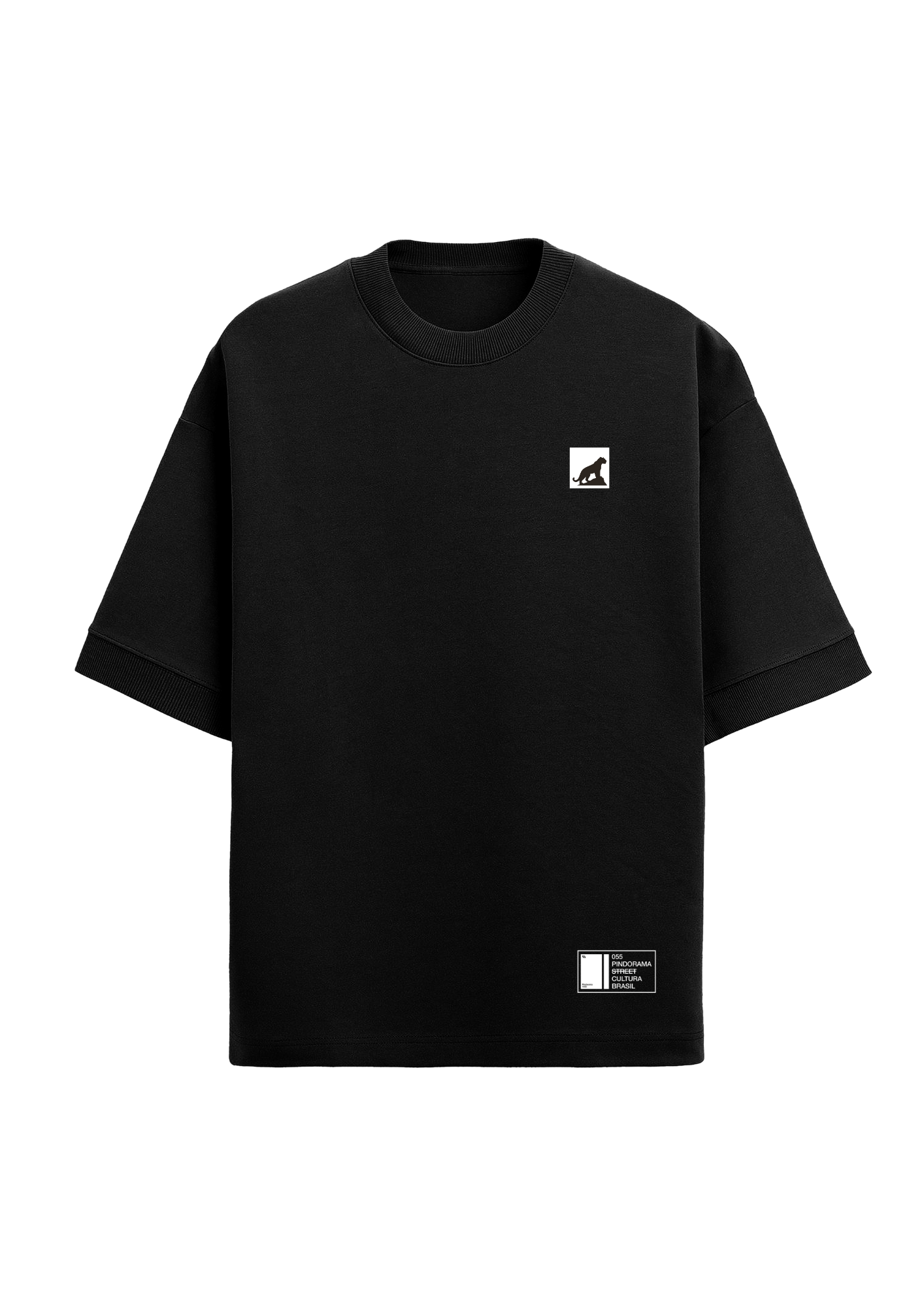 Camiseta “Minimalista” Onça - Preto