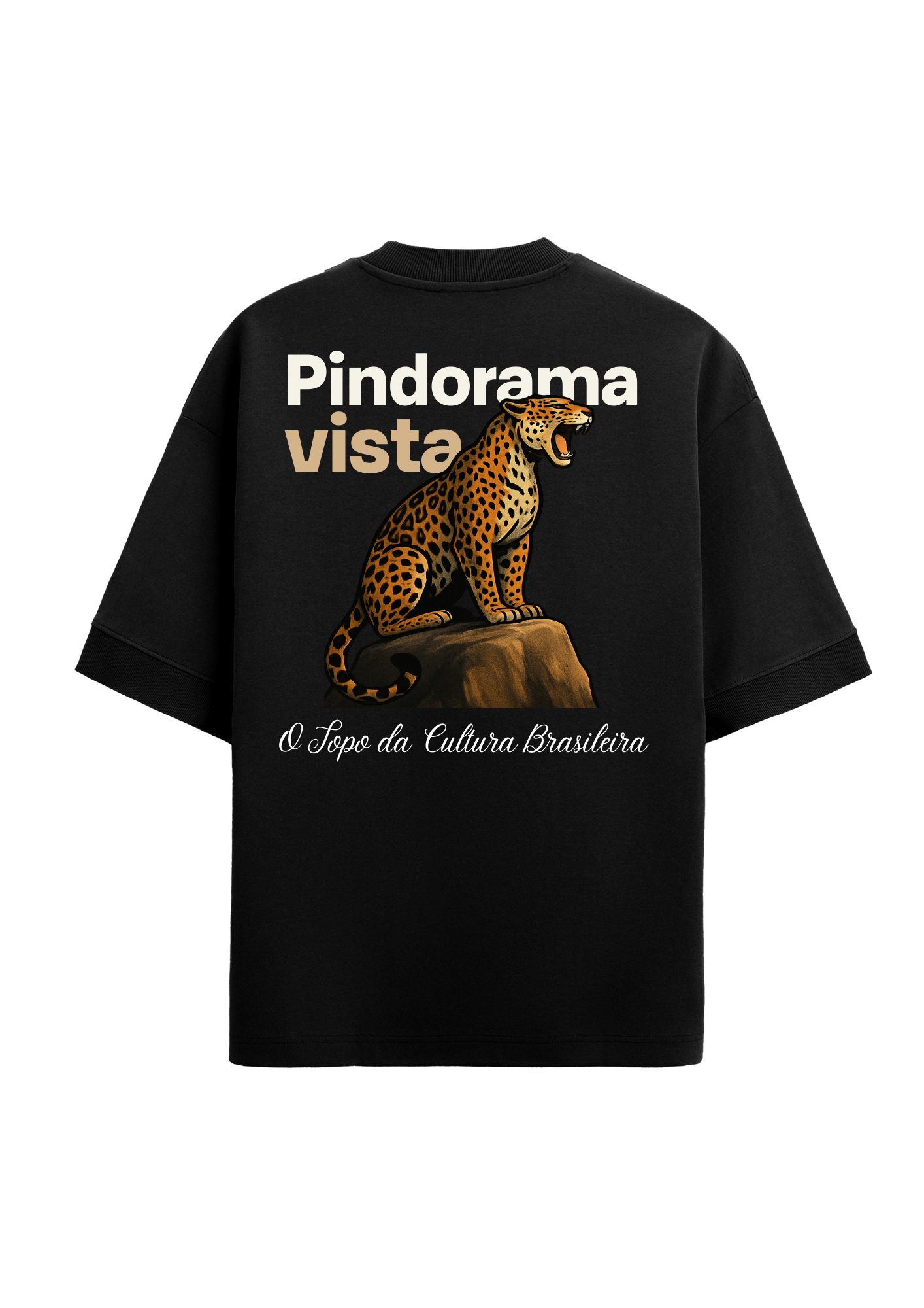 Camiseta "Pindorama" Topo da Onça – Preto
